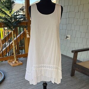 Bella Amore | Layered Hi- Low Sleeveless Dress/ Cover Up